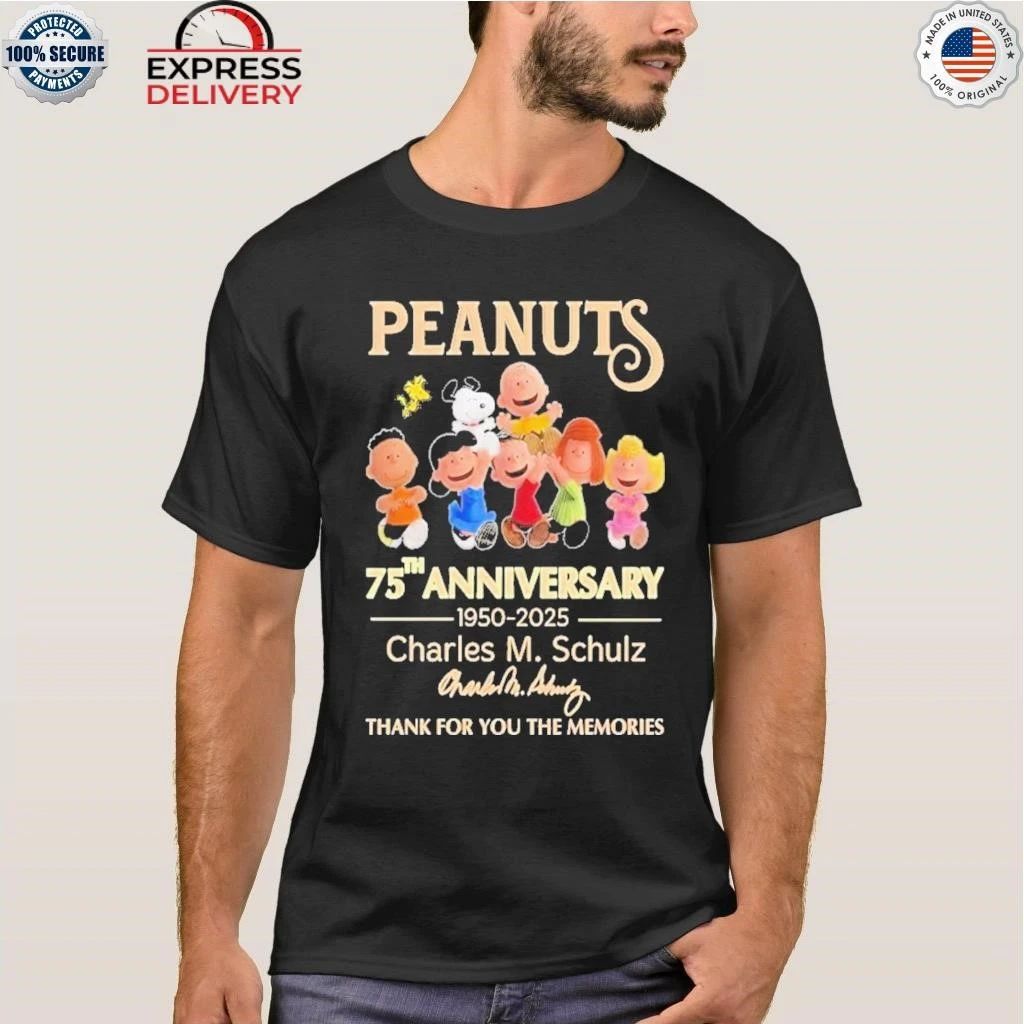 Peanuts 75Th Anniversary 1950 2025 Shirt