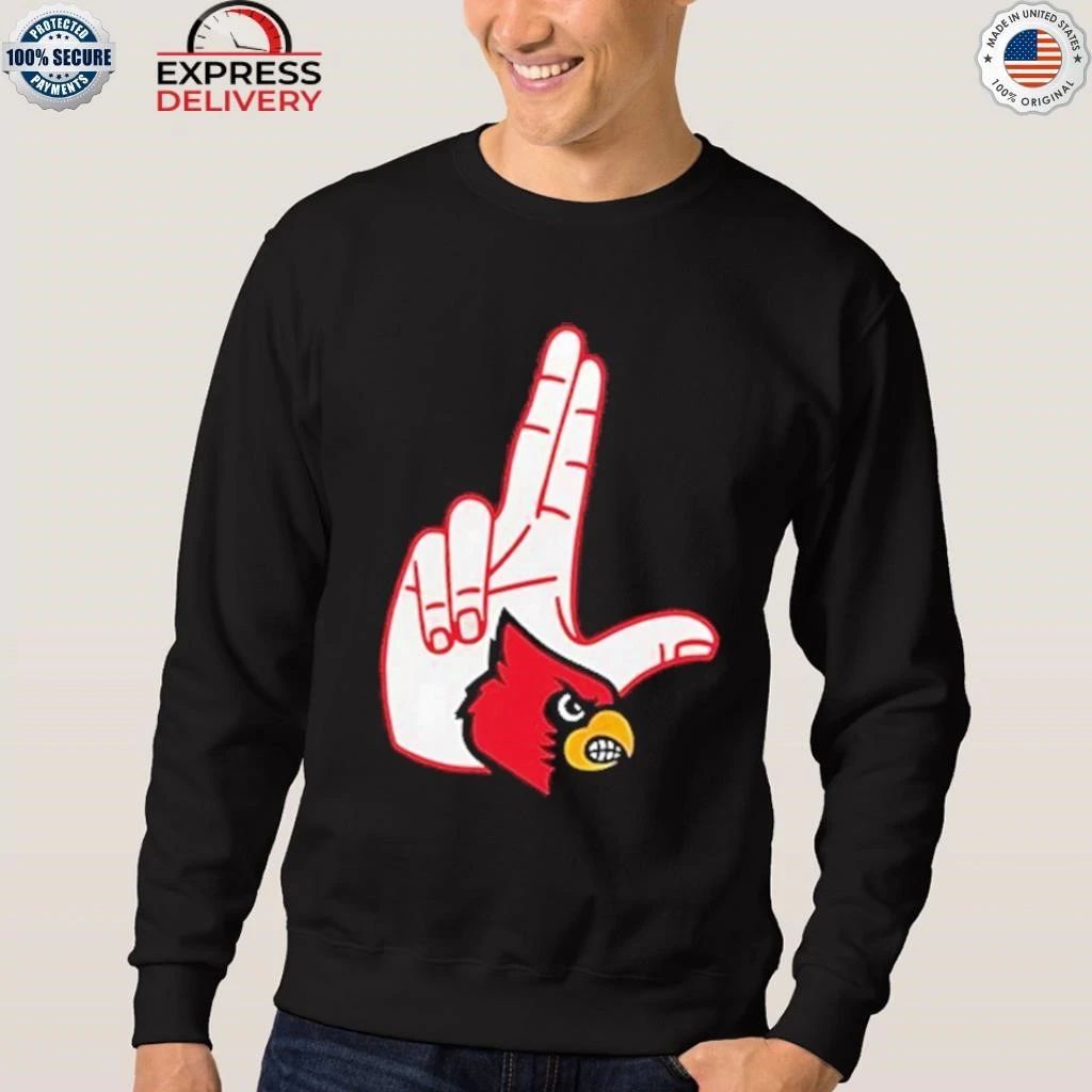 Louisville Cardinals L Hand Sign Shirt