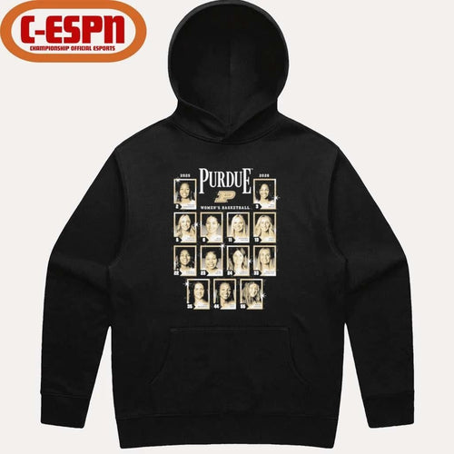 2025-2026 Purdue Women’s Basketball Yearbook Team Shirt
