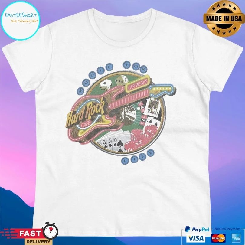Hard Rock Cafe Las Vegas Music For Life Vintage T-shirt