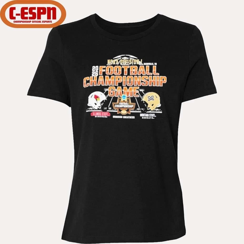 FCS Football Championship Shirt Illinois State Vs Montana State
