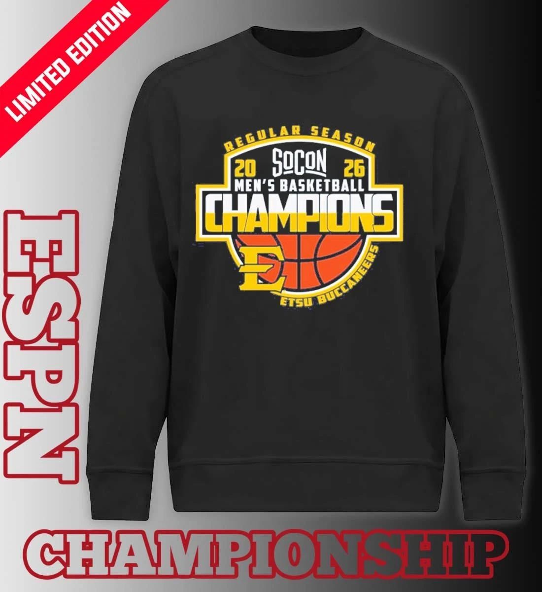East Tennessee State University Men’s Basketball 2026 Regular Season Champions Shirt