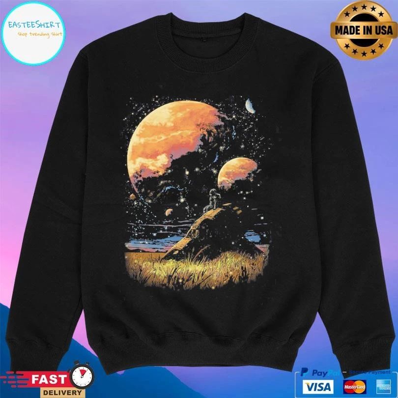 Distant Wanderer Moon T-shirts