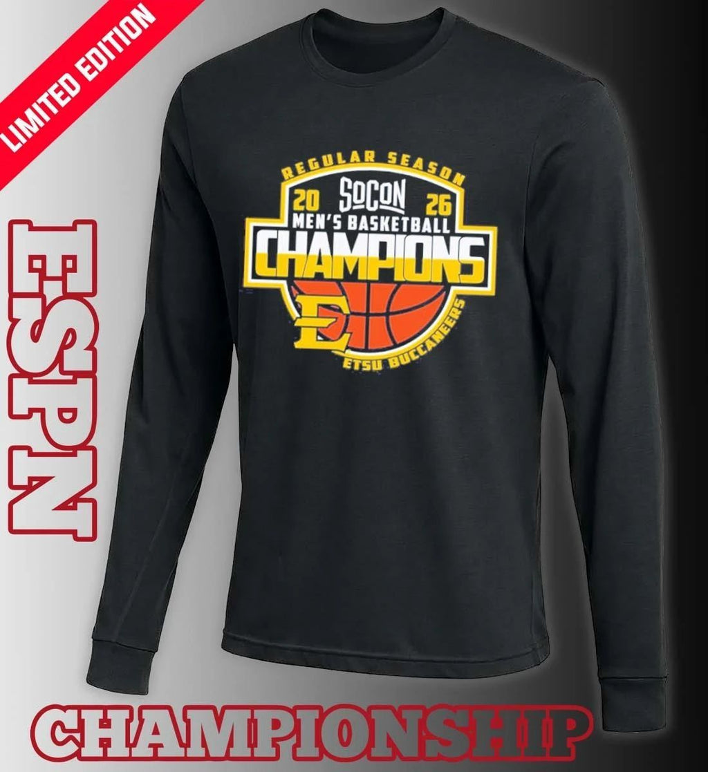 East Tennessee State University Men’s Basketball 2026 Regular Season Champions Shirt