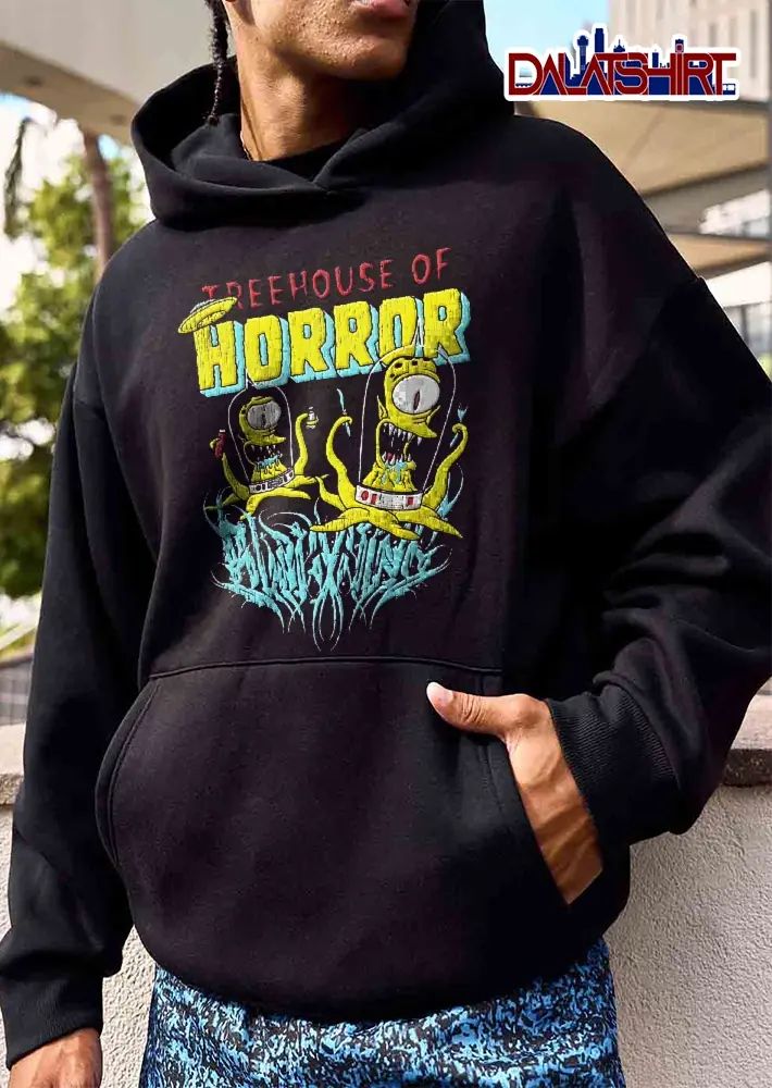 Treehouse Of Horror Kang And Kodos Aliens Tentacles Distressed Cartoon shirt