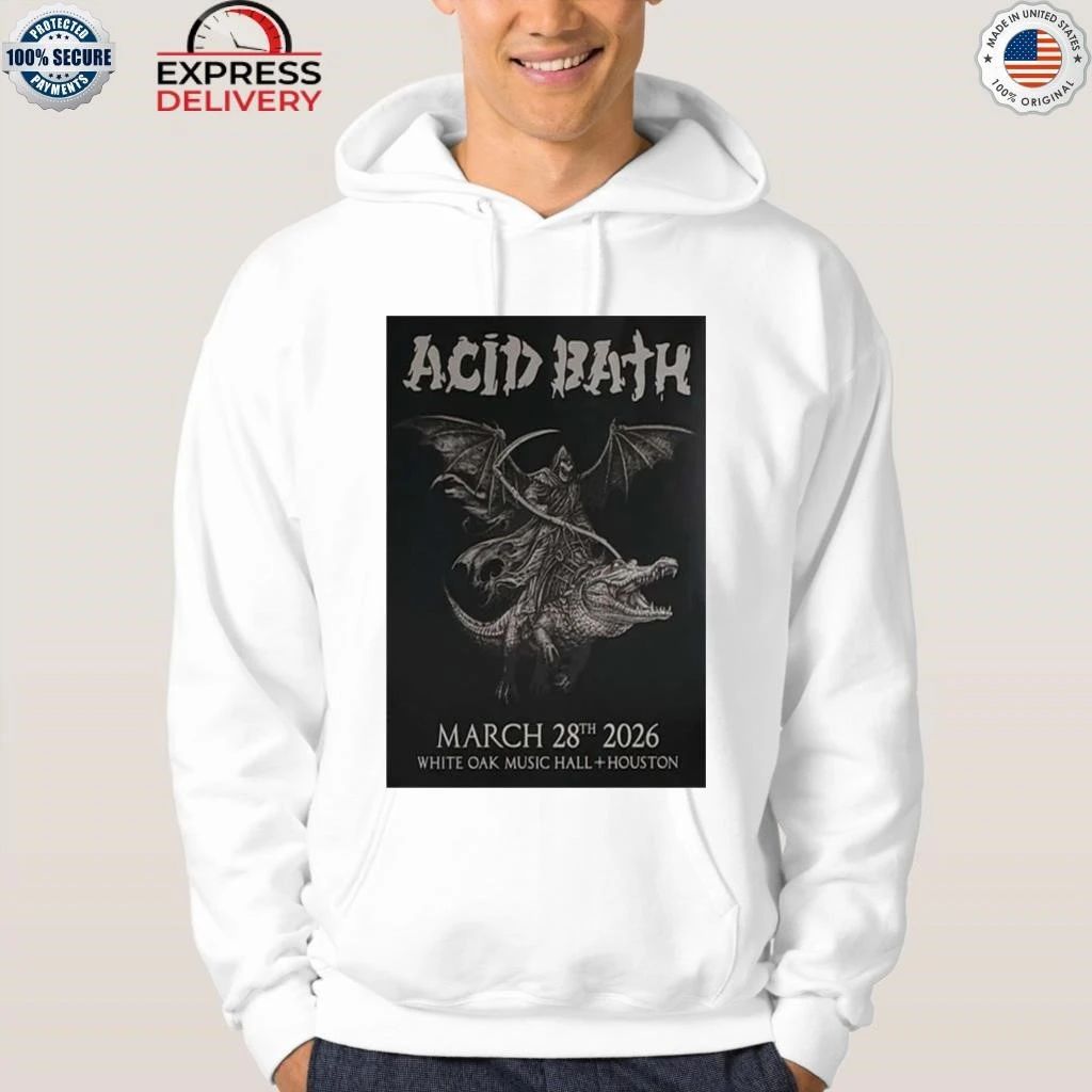 Acid Bath 28.3.2026 White Oak Music Hall Signed Shirt