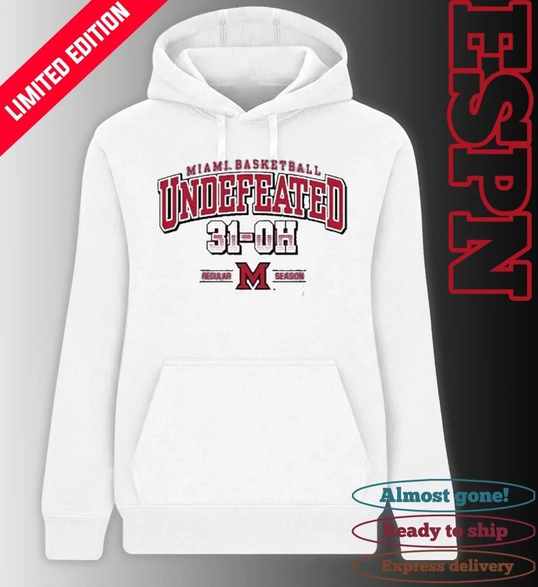 Miami Redhawks Basketball Undefeated 31-OH Regular Season Shirt