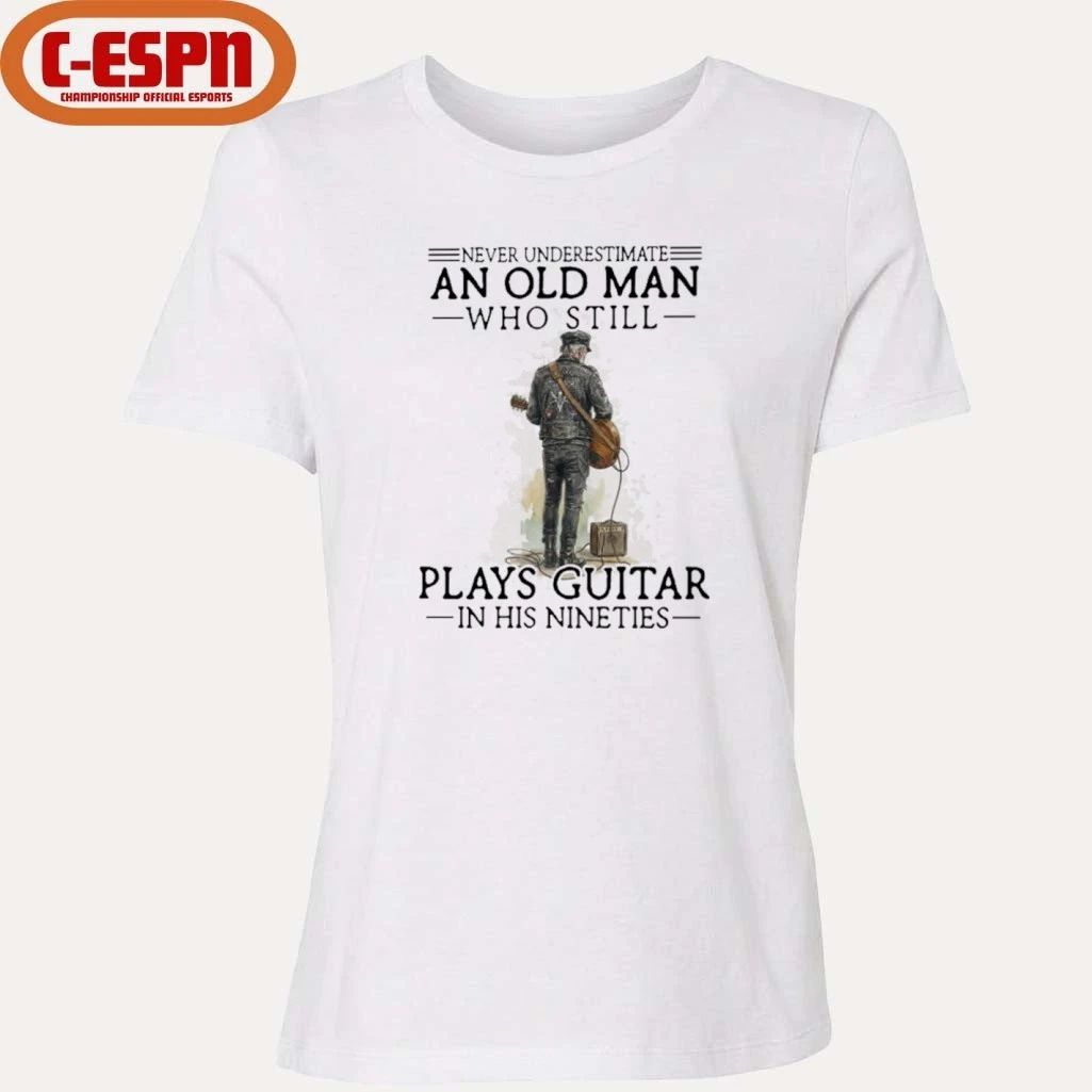 Grandpa Never Underestimate An Old MAn Who Still Plays guitar In His Nineties Shirt