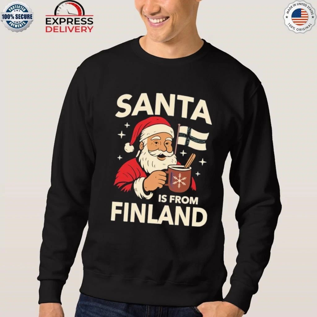 Santa Is From Finland Christmas Shirt
