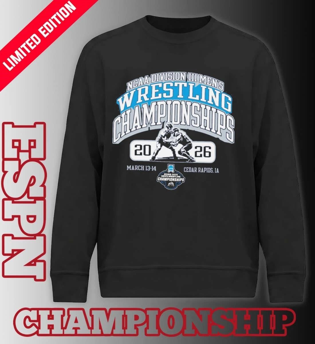 2026 NCAA DIII Wrestling Championships Cedar Rapids, IA March 13-14 T-Shirt