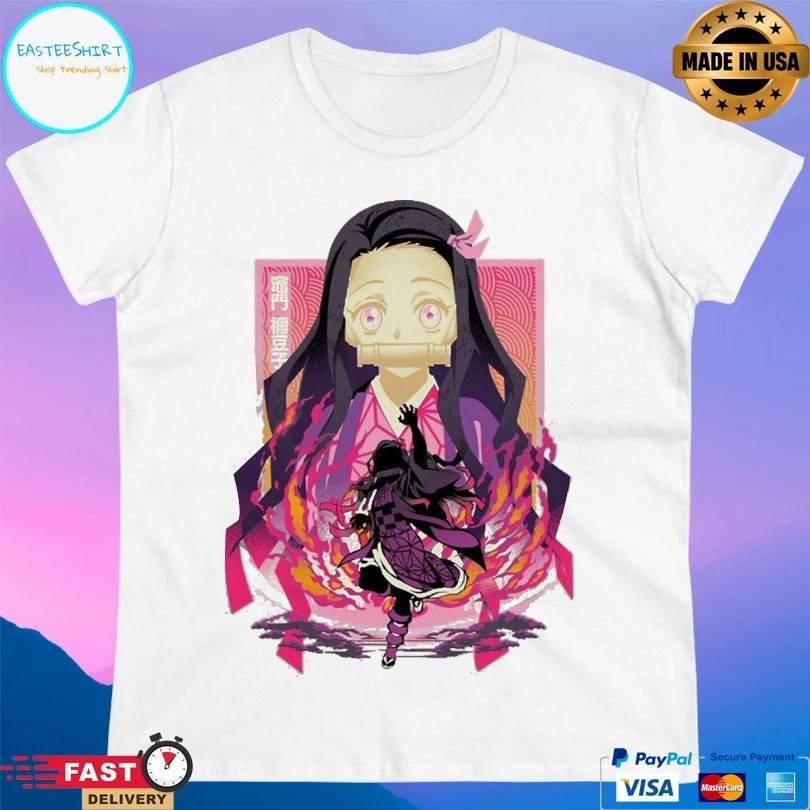Nezuko Kamado Crimson Blood Art T-shirts