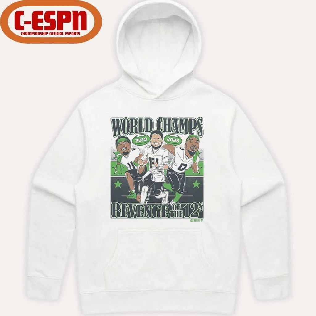 Sam Darnold, Jaxon Smith-Njigba, & DeMarcus Lawrence World Champions Caricatures Shirt