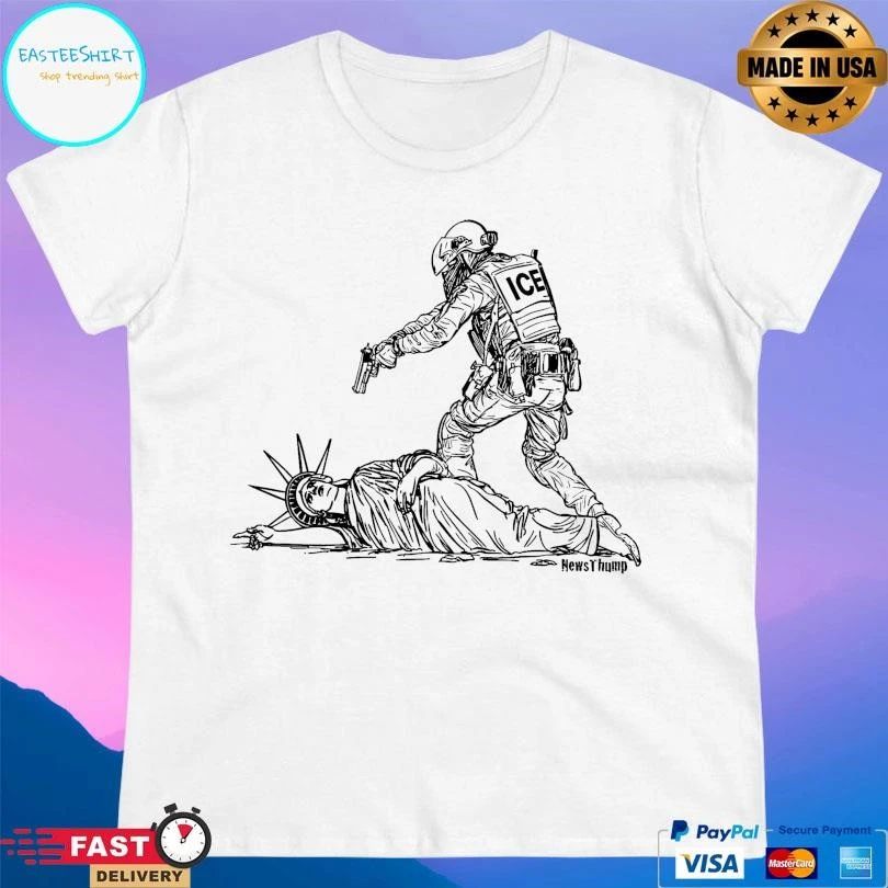 Ice Agent Assaulting The Statue Of Liberty T-shirts