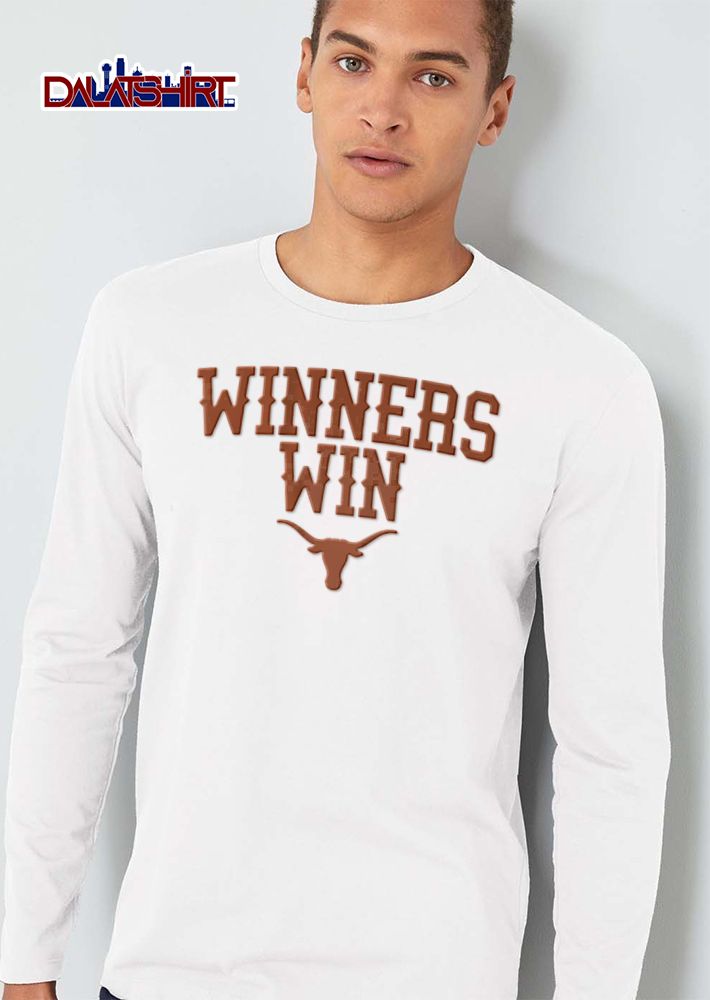 Texas Longhorns NCAA Winners Win Burnt Orange Steer Head Silhouette Logo shirt