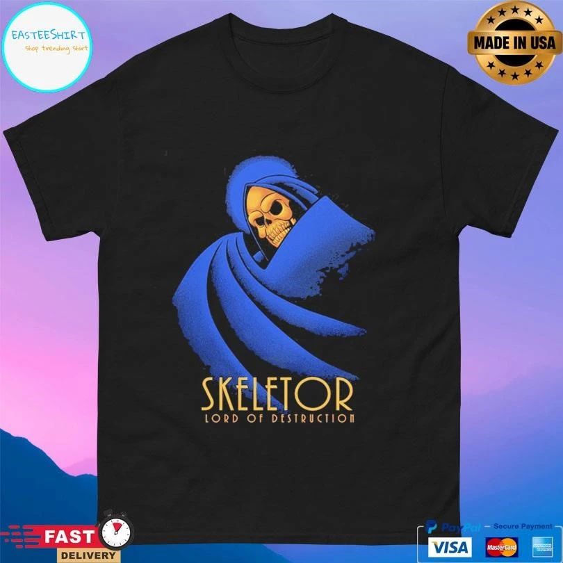 The Skull Faced Sorcerer Skeletor Lord Of Destruction T-shirts