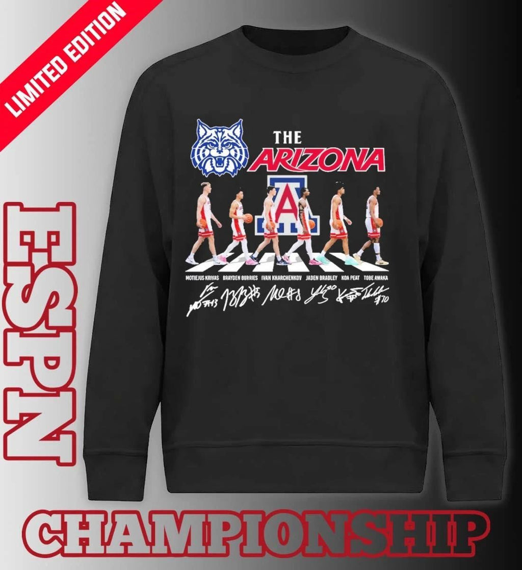 The Arizona Wildcats Men’s Basketball Abbey Road Shirt