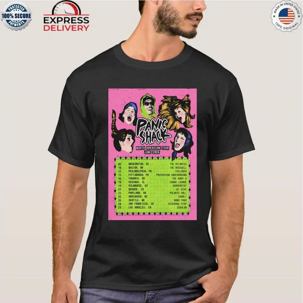 Panic Shack North American Tour June 2026 Shirt
