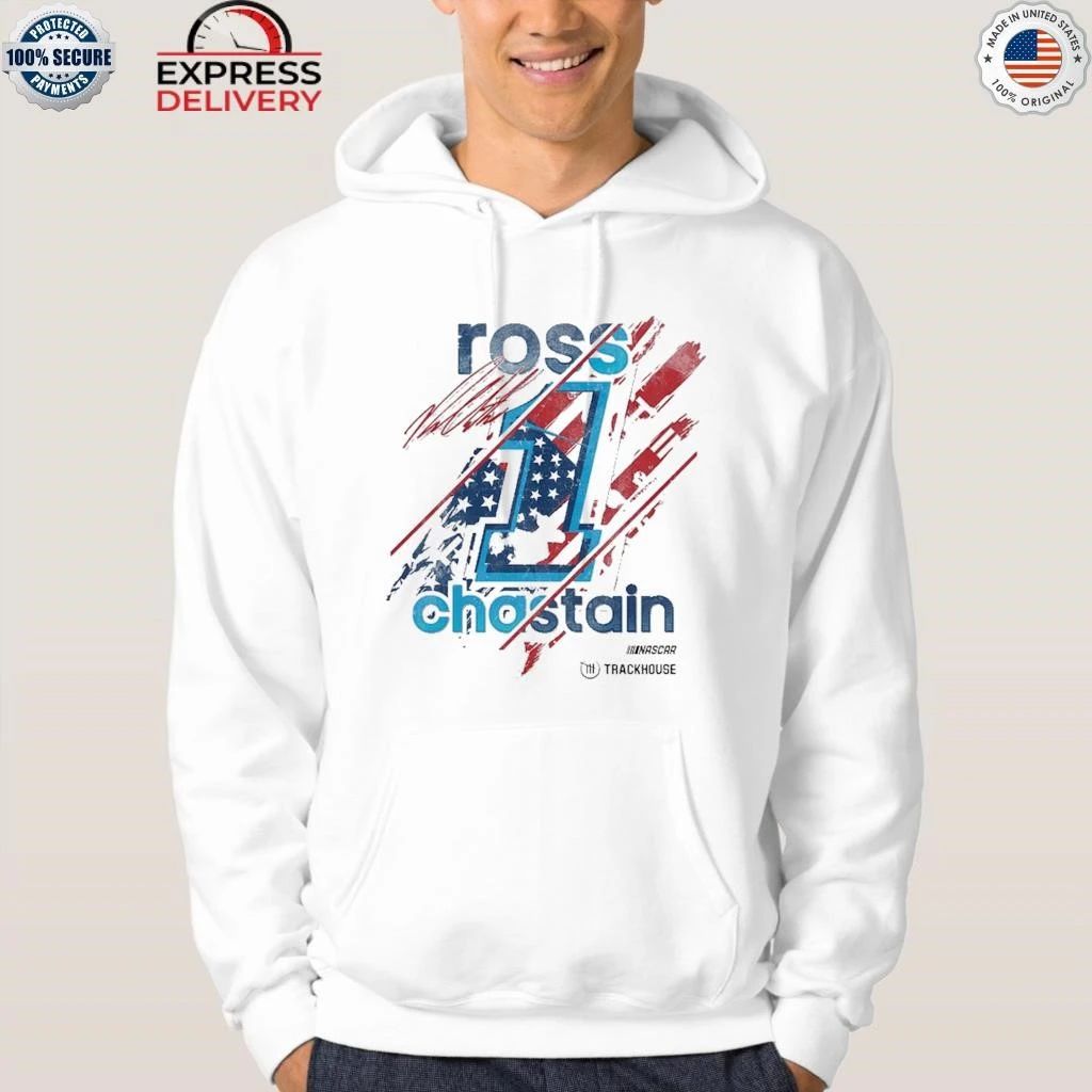 Ross Chastain Trackhouse Racing Team Collection 2026 Driver Flag Shirt