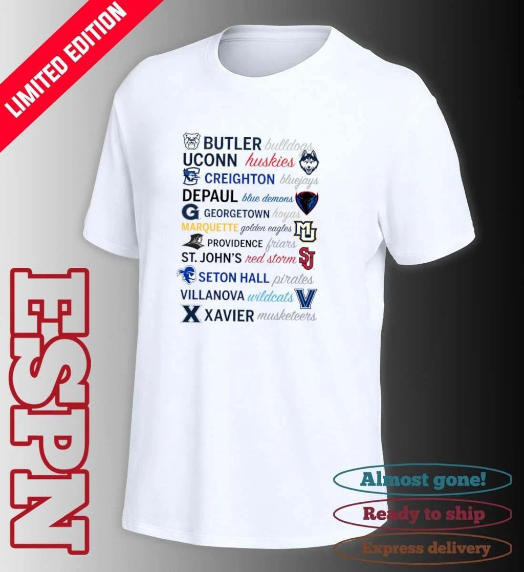 2026 Big East Conference Basketball University Teams Shirt