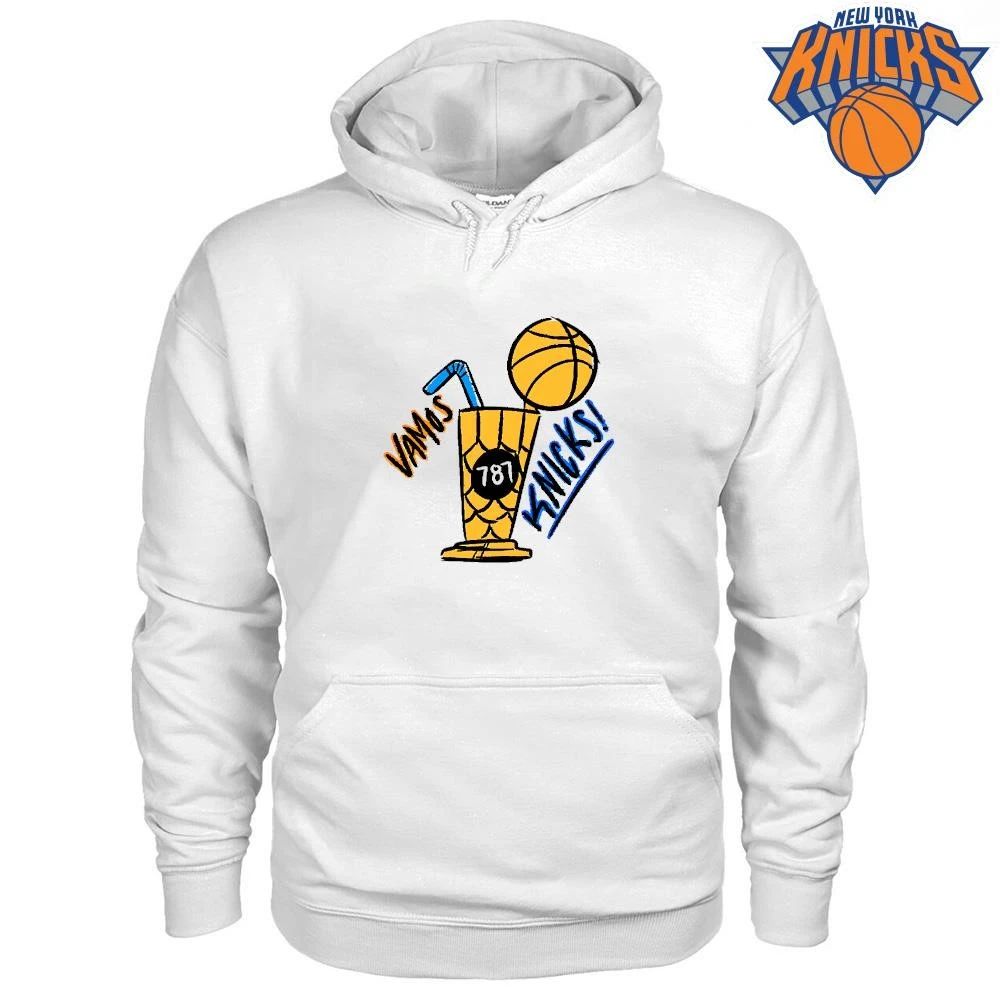 New York Knicks Champions NBA 2026 Vamos Coffee Trophy Cartoon Shirt