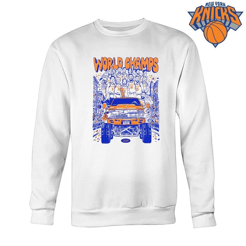 New York Knicks World Champs 2026 Basketball Team Parade Shirt