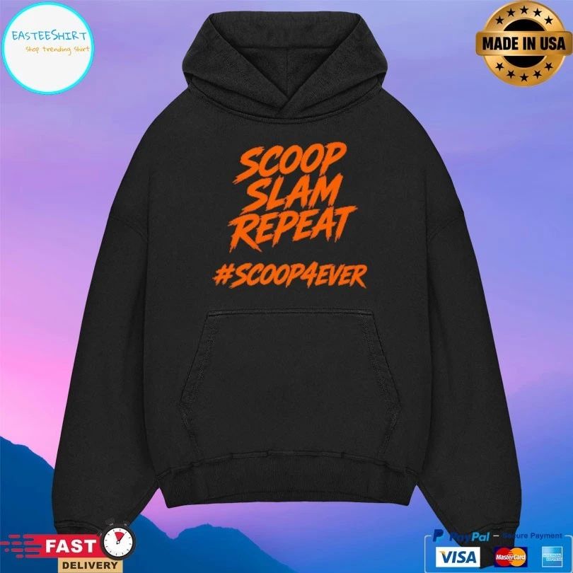 Tommy Test Orange Scoop Slam Repeat Scoop 4Ever T-shirt