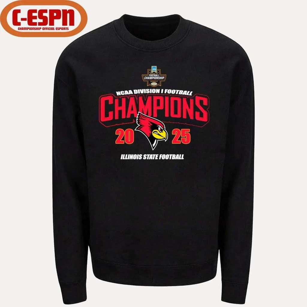 Illinois State Redbirds 2025 FCS Football National Champions T-Shirt