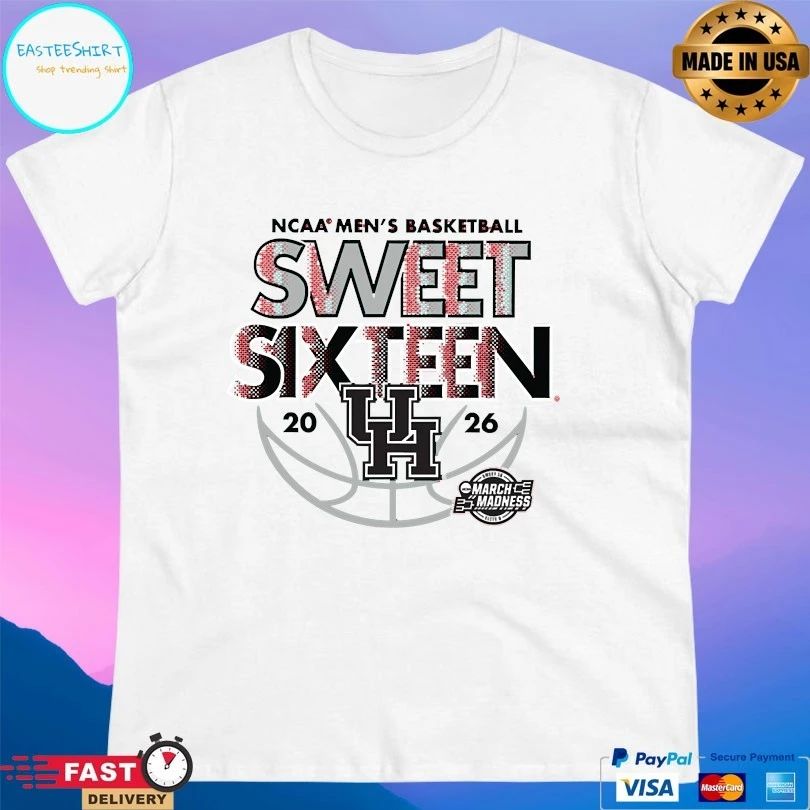 Houston Cougars Ncaa Men’s Basketball Sweet Sixteen March Madness 2026 T-shirts