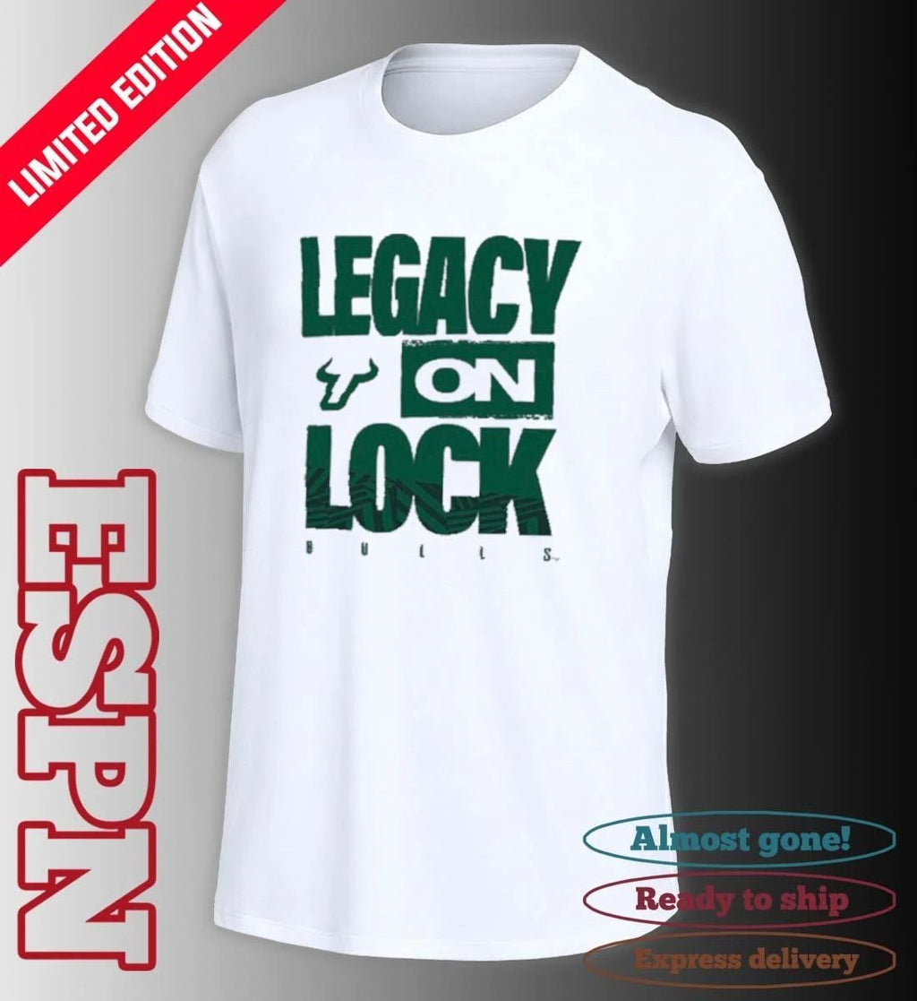 South Florida Bulls Basketball Legacy On Lock Bench T-Shirt