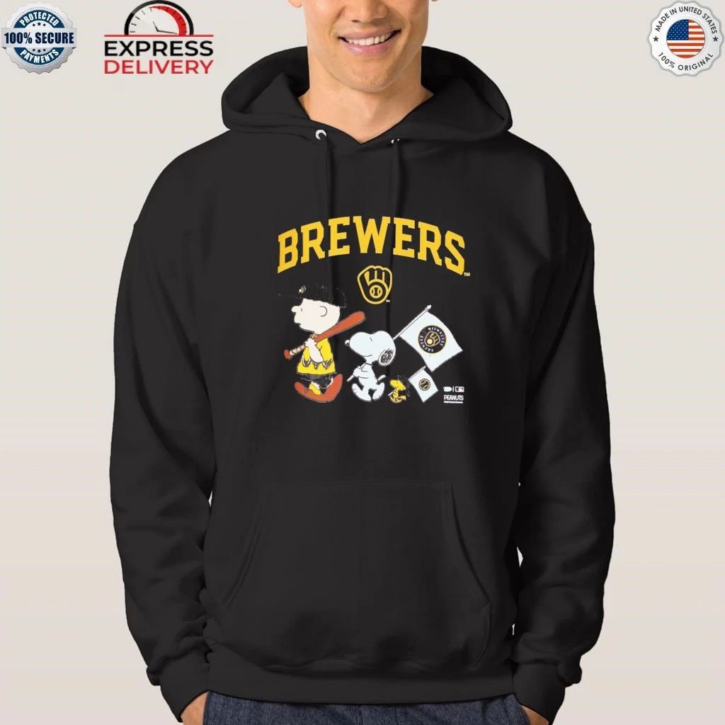 Milwaukee Brewers Peanuts Flag Shirt