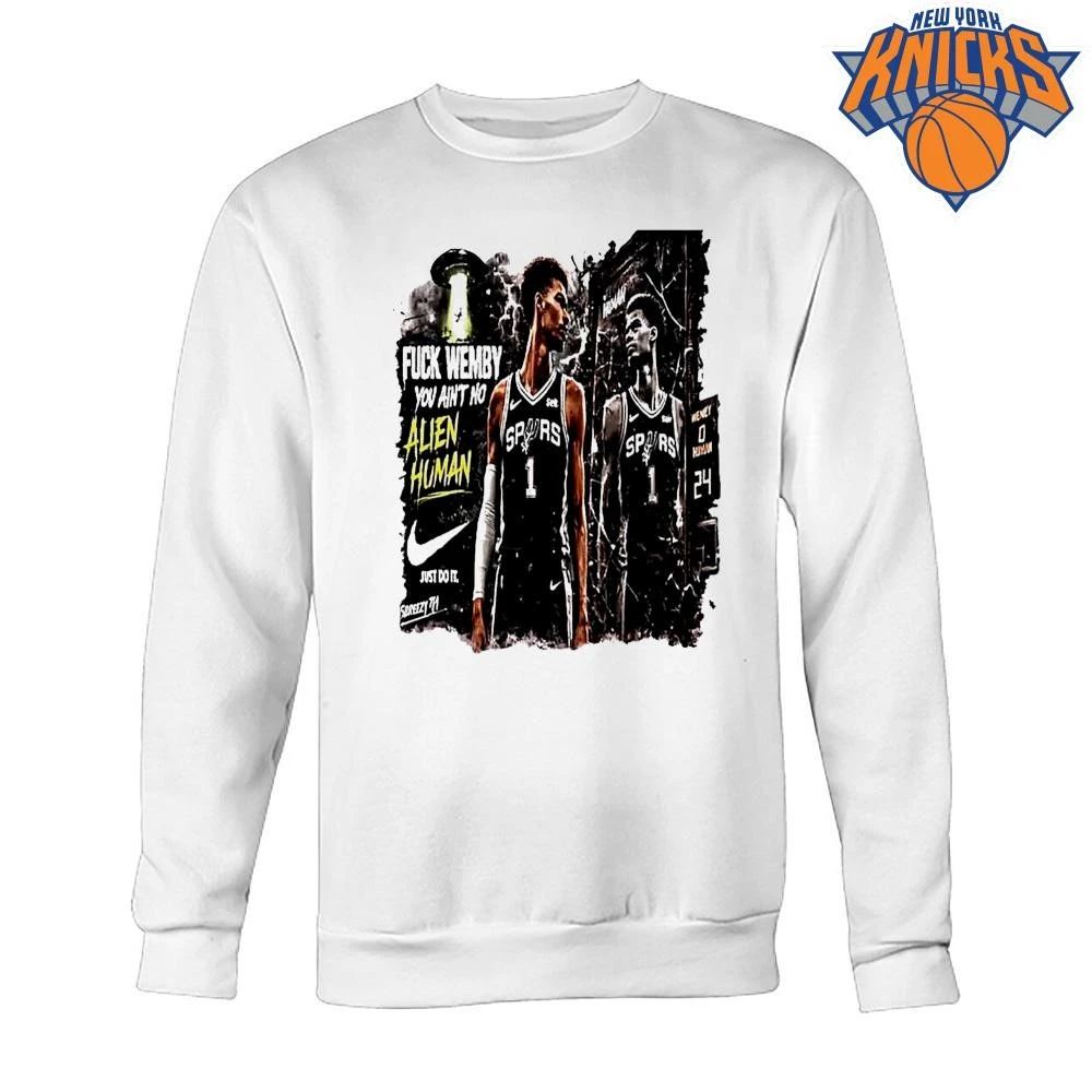 Victor Wembanyama San Antonio Spurs Nba Fuck Wemby You Aint No Alien Human Shirt