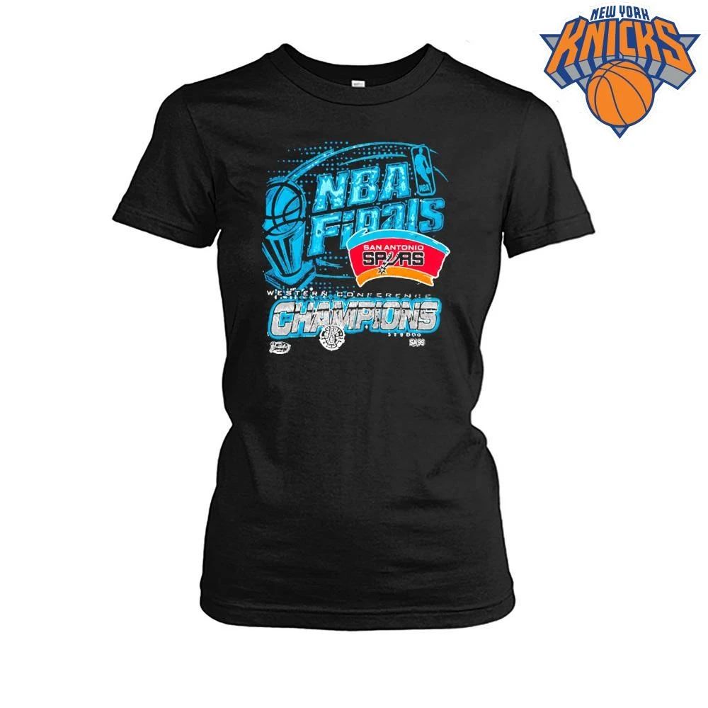Vintage San Antonio Spurs NBA Finals Western Conference Champions Acid Wash Graphic T Shirt