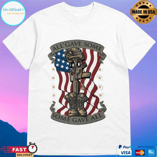 All Gave Some Some Gave All American Flag T-shirt