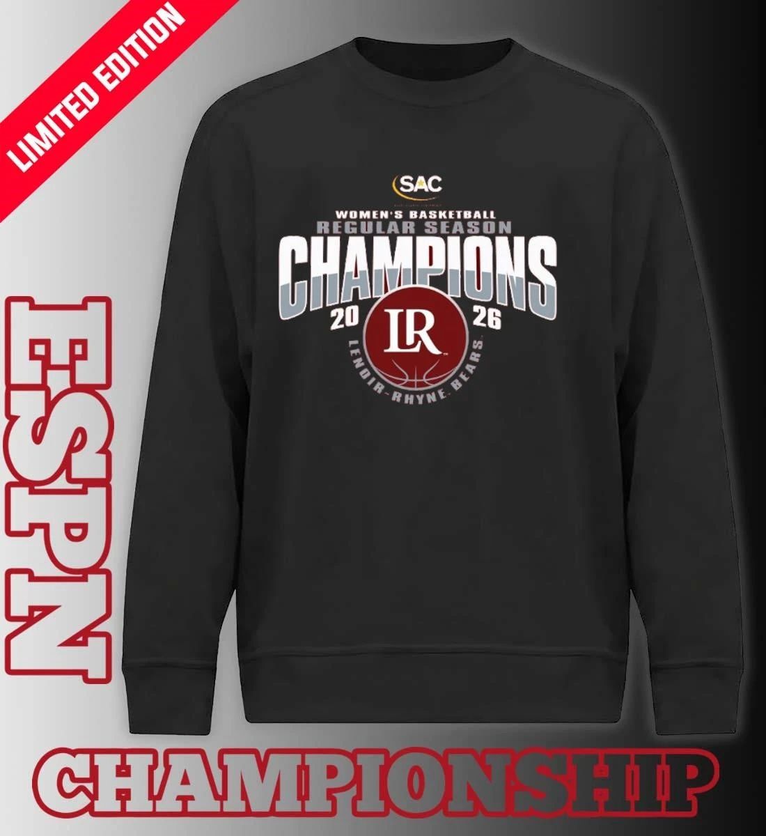 Lenoir-Rhyne University Women’s Basketball 2026 Regular Season Champions T-Shirt