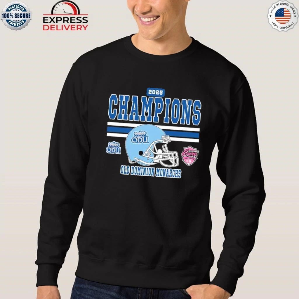 Celebrates 2025 Cure Bowl Champions Old Dominion Monarchs Football Champions 2025 StaffDNA Cure Bowl Shirt
