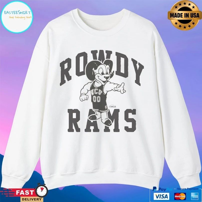 VCU Rams Rowdy Mascot Basketball T-shirts