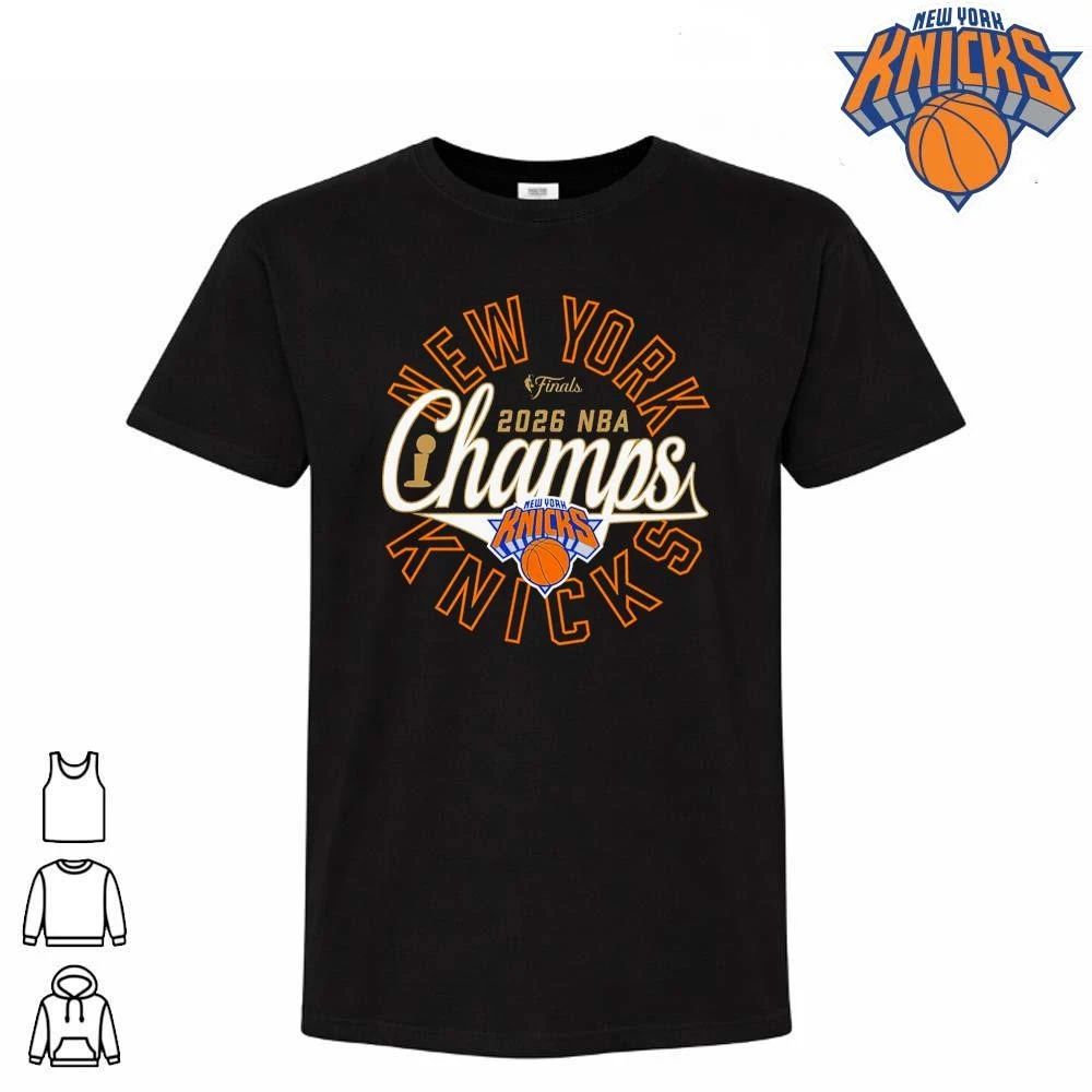 New York Knicks Champions NBA2026 Finals Champs Circular Logo Shirt