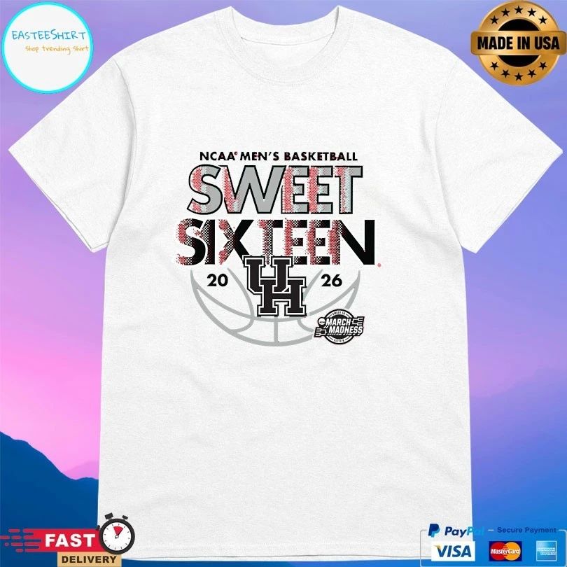 Houston Cougars Ncaa Men’s Basketball Sweet Sixteen March Madness 2026 T-shirts