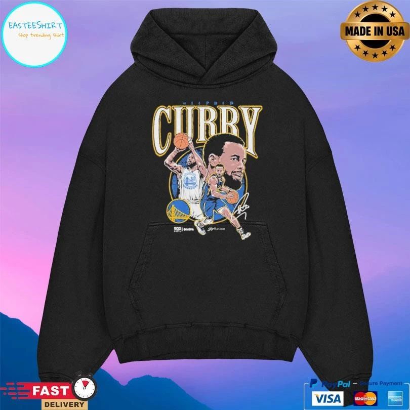 Steph Curry Golden State Warriors Trio Basketball Signature T-shirts