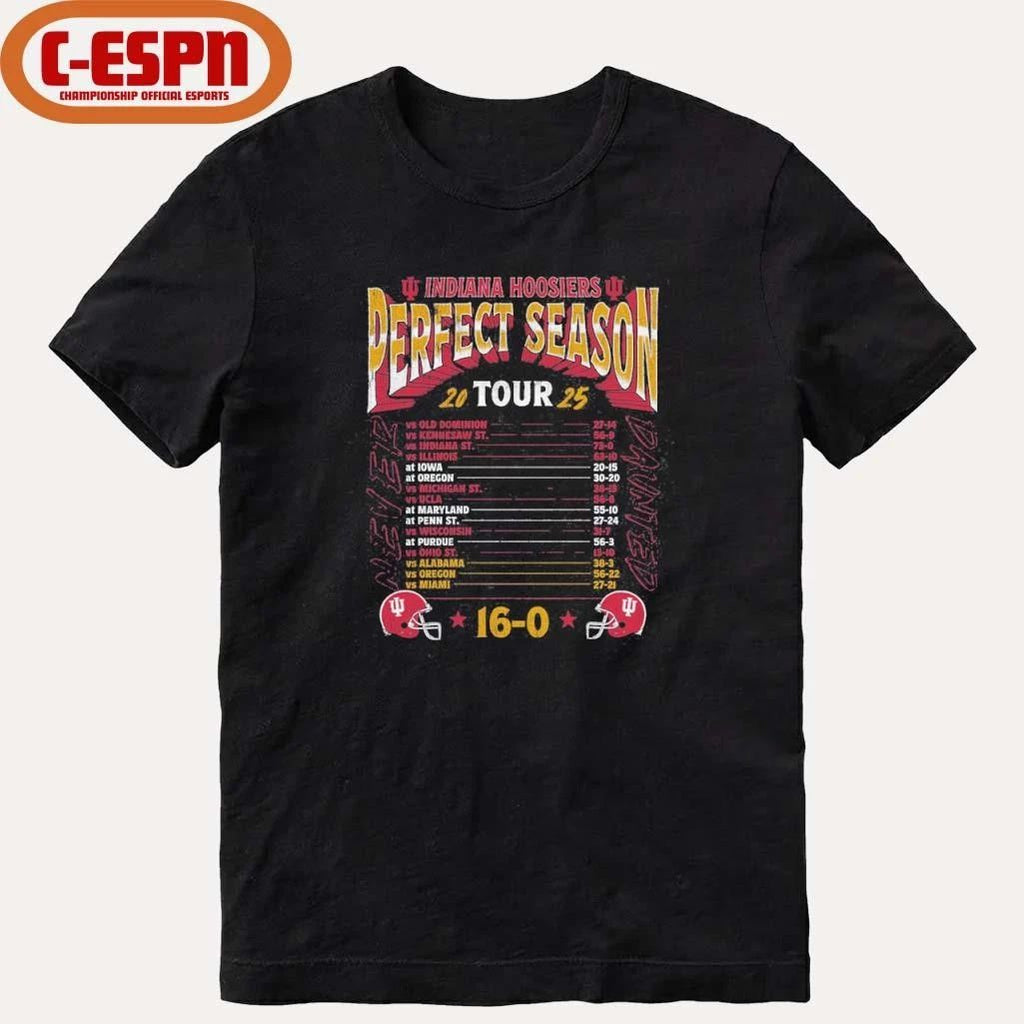 IU Football National Champions Perfect Season Tour Shirt
