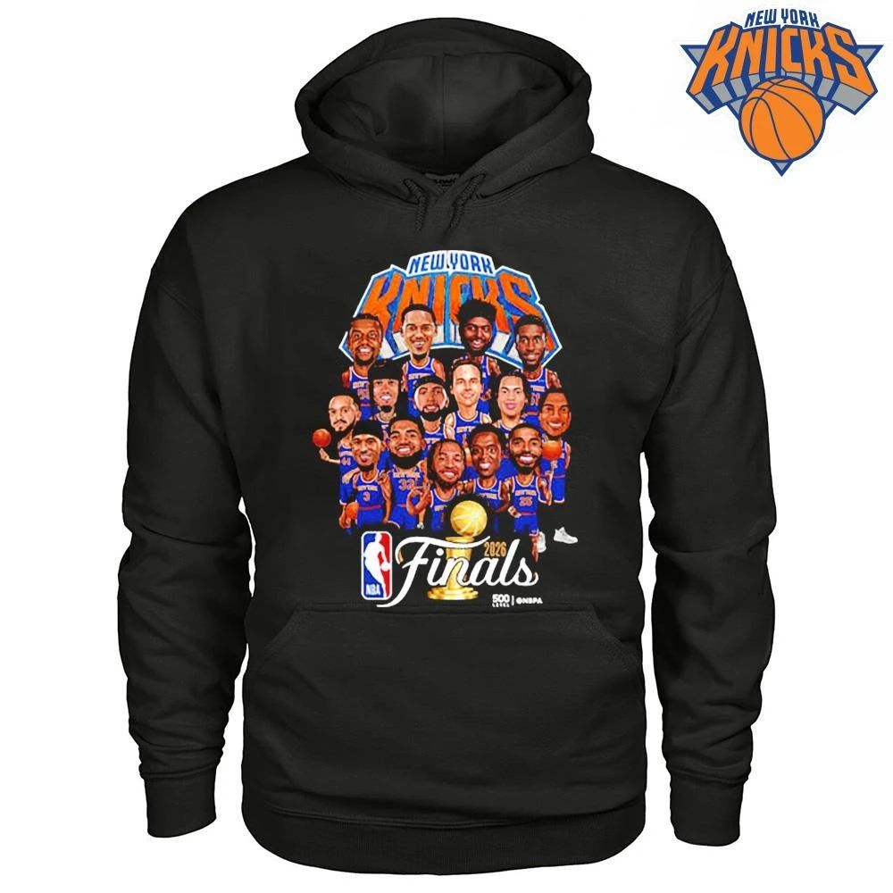 New York Knicks NBA Finals 2026 Caricature Champions Shirt