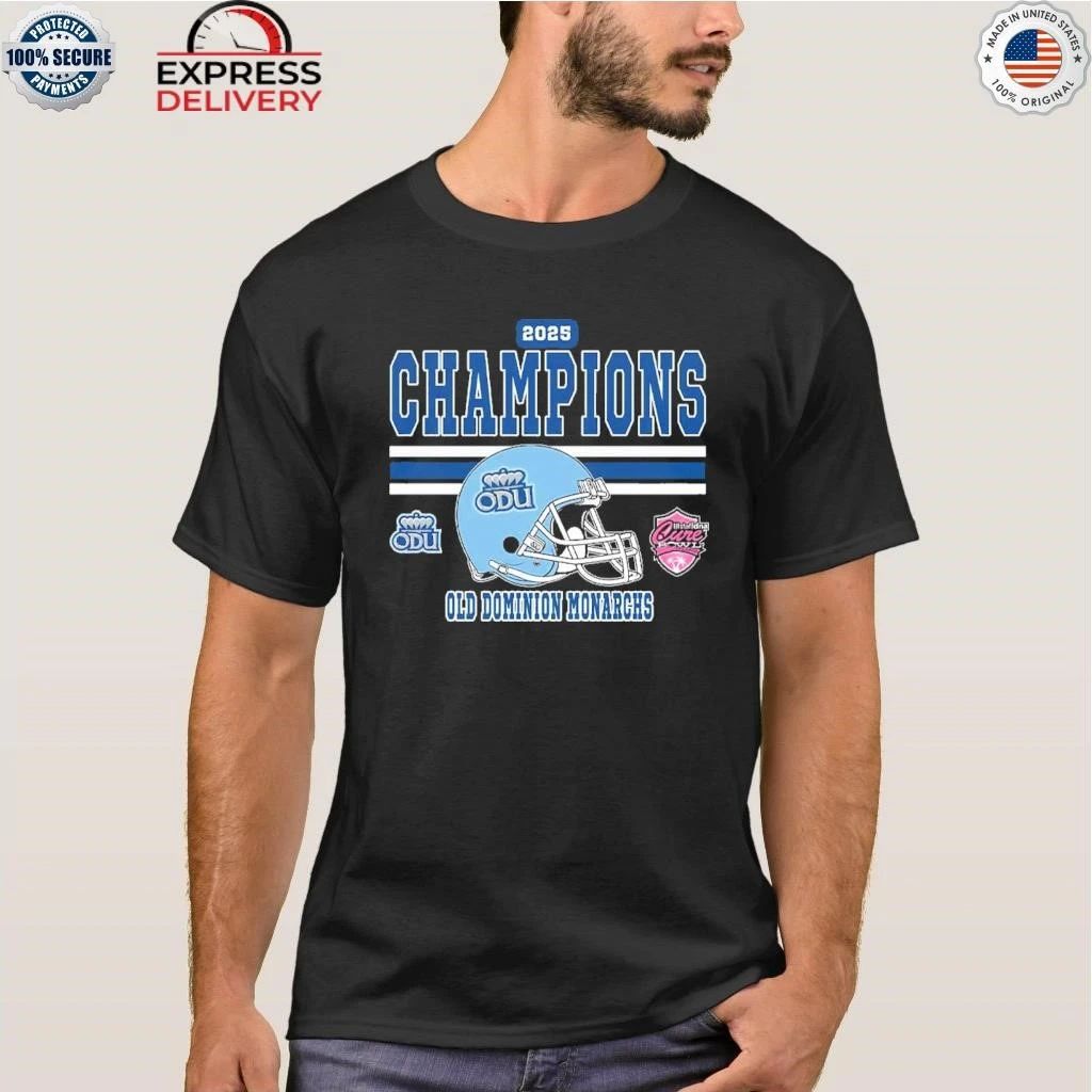 Celebrates 2025 Cure Bowl Champions Old Dominion Monarchs Football Champions 2025 StaffDNA Cure Bowl Shirt