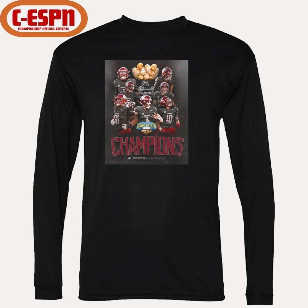Washington State Cougars Team 2025 Idaho Potato Bowl Champions Poster Shirt
