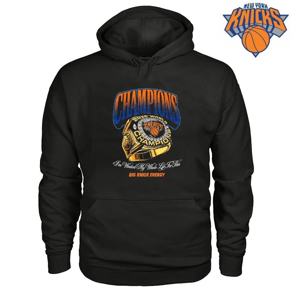 Big Knick Energy 2026 World Champions Ring Vintage Black Graphic Tee New York Knicks Champions NBA 2026 Shirt