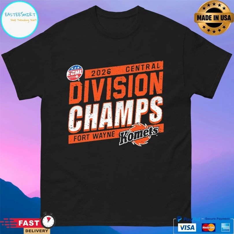 Division Champions 2026 Central Fort Wayne Komets T-shirt