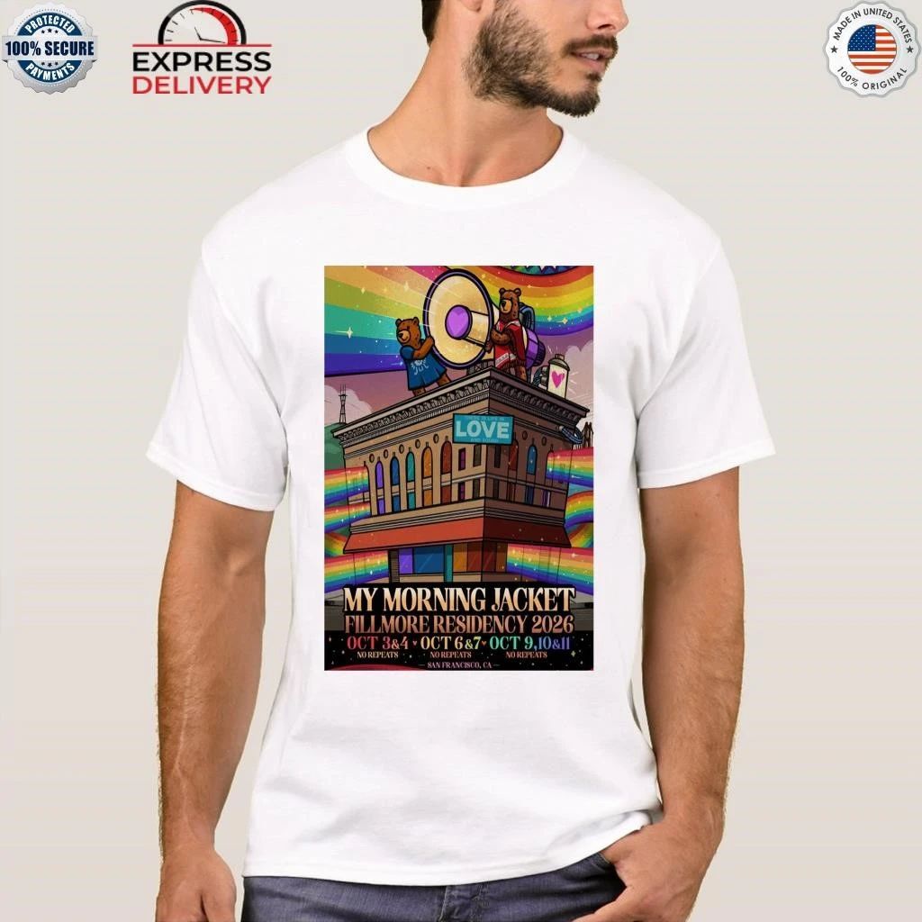 My Morning Jacket Shows at The Fillmore San Francisco, CA Oct 3-11, 2026 Shirt