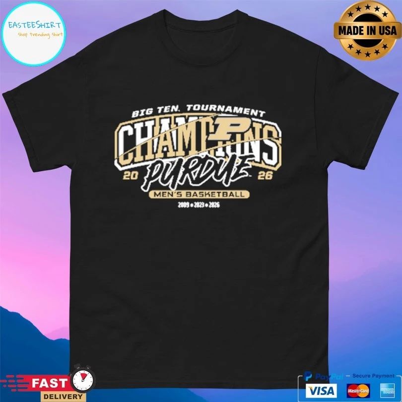 Big Ten Tournament Champions Purdue Men’s Basketball 2026 T-shirts
