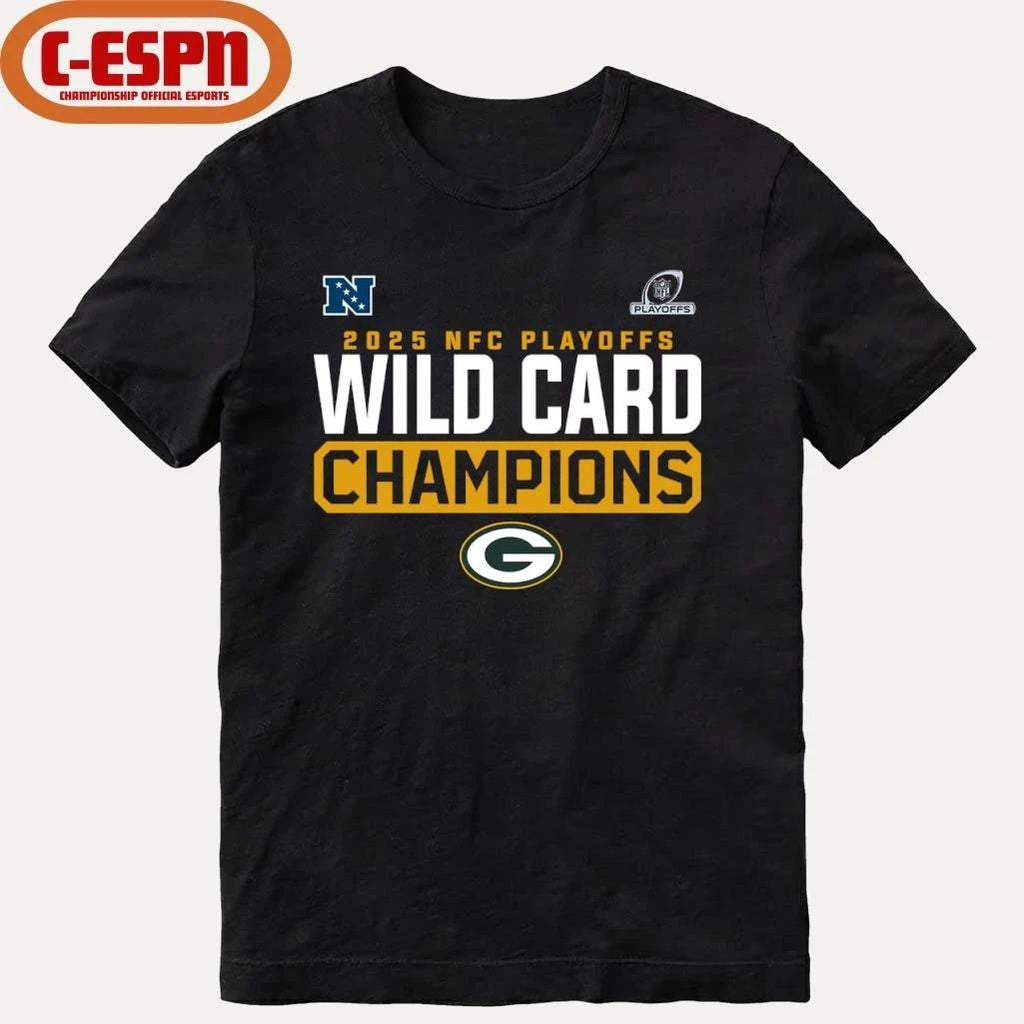 Green Bay Packers 2025-26 NFC Wild Card Playoffs Champions Shirt