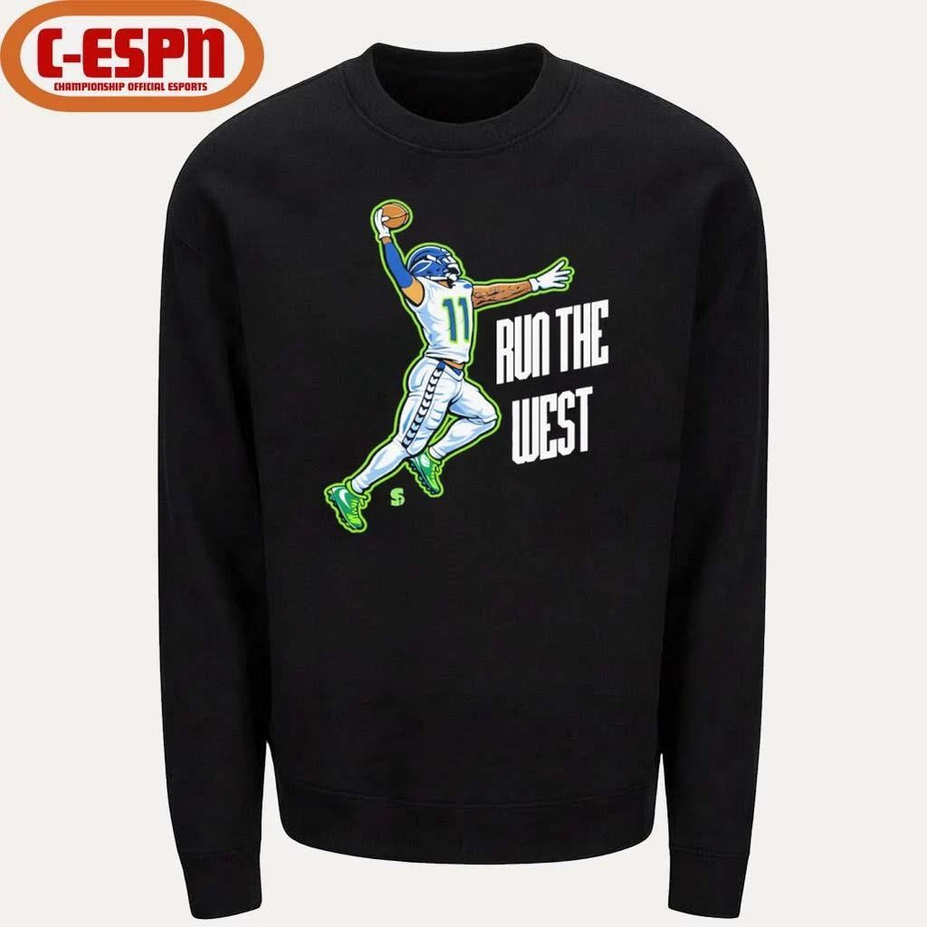 Seahawks RUN THE WEST Jaxon Smith-Njigba Shirt