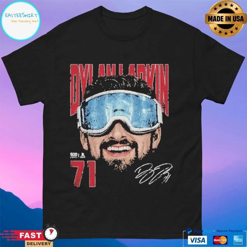 Dylan Larkin Detroit Goggles Detroit Red Wings Hockey Gold Medal Champions 2026 T-shirts